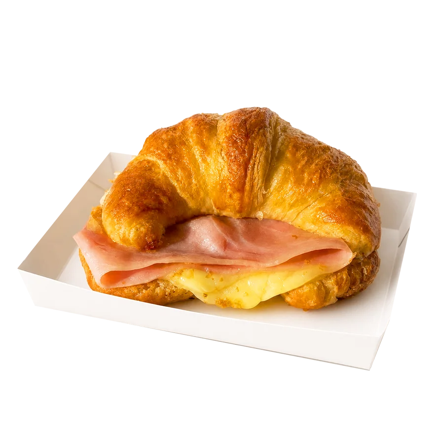 Medialuna con jamón y queso · Fornaro